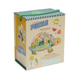 Turtle Shaped Jungle Puzzle, 60 Pieces