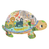 Turtle Shaped Jungle Puzzle, 60 Pieces
