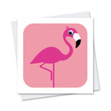 Googly Eyes Flamingo Greeting Card