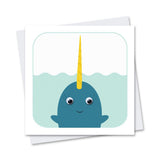 Googly Eyes Narwhal Greeting Card