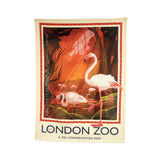 London Zoo Flamingos Tea Towel
