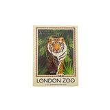London Zoo Tiger Wooden Magnet