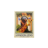 London Zoo Giraffes Wooden Magnet