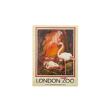 London Zoo Flamingos Wooden Magnet