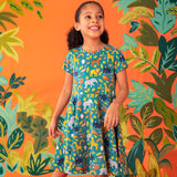 ZSL x Frugi Animal Print Skater Dress