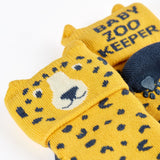 ZSL x Frugi Baby Zookeeper Cheetah Socks, 2 Pack