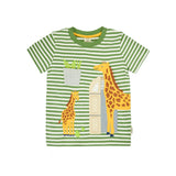 ZSL x Frugi Giraffe Pocket T-Shirt