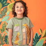ZSL x Frugi Giraffe Pocket T-Shirt