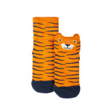 ZSL x Frugi Baby Zookeeper Tiger Socks, 2 Pack