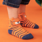 ZSL x Frugi Baby Zookeeper Tiger Socks, 2 Pack
