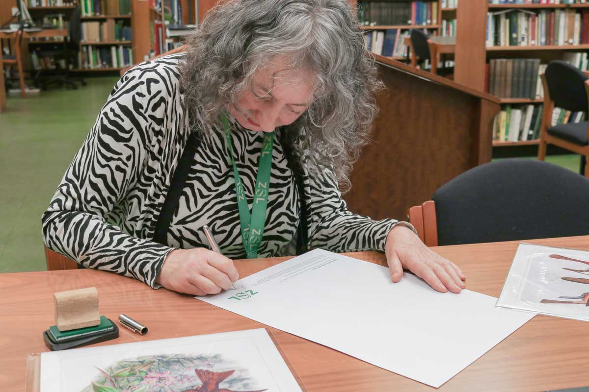 Signing of ZSL Heritage Prints