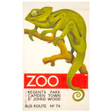 London Transport Museum Official London Zoo Chameleon Print