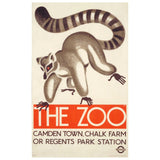London Transport Museum Official London Zoo Lemur Print