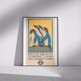 London Transport Museum Official London Zoo Penguin Print