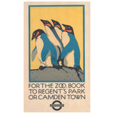 London Transport Museum Official London Zoo Penguin Print