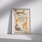 London Transport Museum Official London Zoo 'For The Zoo' Print