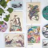 200th Anniversary Iguana Wooden Postcard