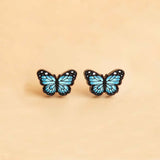 Butterfly Cherry Wood Earrings