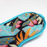 Butterfly & Foliage Embroidered Eye Mask