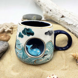 Whale & Ocean Scene 3D Mug