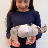 White Rhino 3D Interactive Arts & Crafts Model
