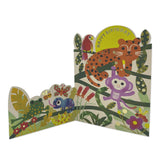 Jungle Animals 3D Birthday Card