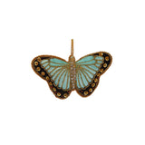 Blue Butterfly Embroidered Decoration