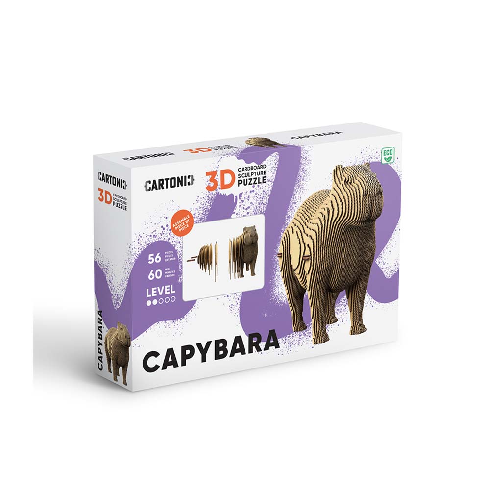 Capybara 3D Sculpture Puzzle, 56 Pieces – ZSL Shop