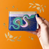 Snake & Bird Print Card Holder