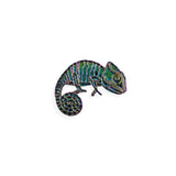 Iridescent Chameleon Pin Badge