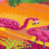 Flamingos Crystal Art Canvas, 30cm x 30cm