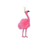 Gisela Graham Faux Fur Flamingo Decoration