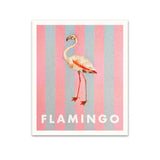Flamingo Striped Art Print