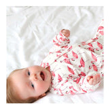 Flamingo Print Cotton Baby / Toddler Sleepsuit