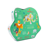 Jungle Animals Elephant Shape Puzzle, 40 pieces