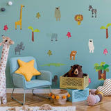 Cartoon Animals Wall Stickers