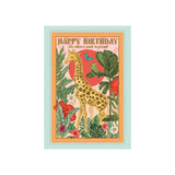 Giraffe & Foliage Birthday Card