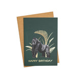 Gold Foil Gorilla Birthday Card