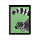 Lemur Art Print, A4