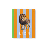 Lion Striped Print Notebook