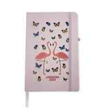 London Zoo Flamingo & Butterflies Notebook, A5