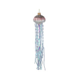 Gisela Graham Pink Jellyfish Glass Decoration