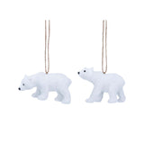 Gisela Graham Faux Fur Polar Bear Decoration