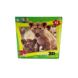 Lion Cubs 3D Puzzle, 63 pieces