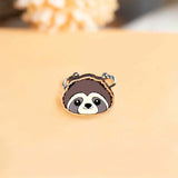 Sloth Cherry Wood Ring
