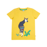 Children's Yellow Okapi Applique T-Shirt