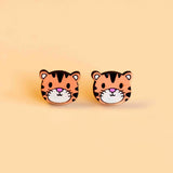 Tiger Cherry Wood Earrings