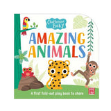 Amazing Animals: Fold Out Tummy Time Book