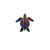 Iridescent Turtle Pin Badge