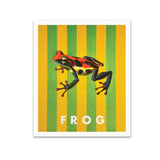 Frog Striped Art Print